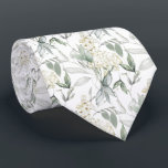 Gravata Flores de Creme Branco Floral de Aquarela<br><div class="desc">Este design pode ser personalizado escolhendo a opção Editar Design. Você também pode transferir para outros itens. Entre em contato comigo em colorflowcreations@gmail.com ou use a opção de bate-papo no topo da página se você quiser ter este design em outro produto ou precisar de assistência. Veja mais designs ou siga-me...</div>
