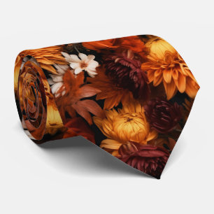 Gravata Flores de queda n.o 3 a preto