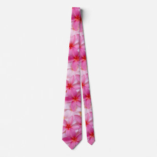 Gravata Flores de Verão Rosa bonito
