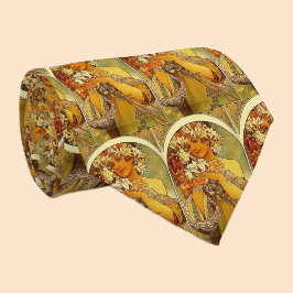 Gravata flores mucha