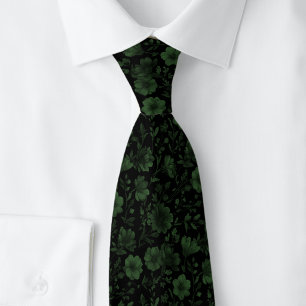 Gravata Flores Selvagens Hunter Verde