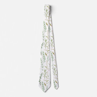 Gravata Flores silvestres verdes