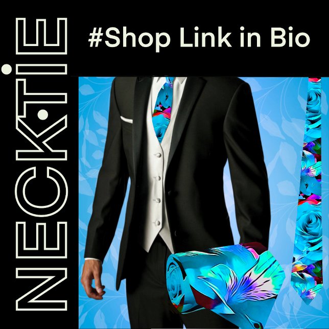 Gravata Flores Tropicais (Criador carregado)