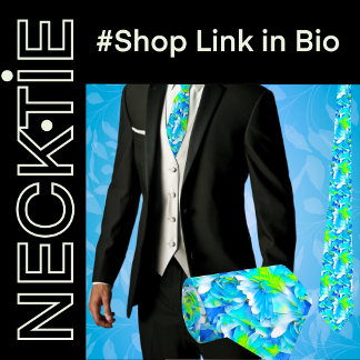 Gravata Flores Tropicais