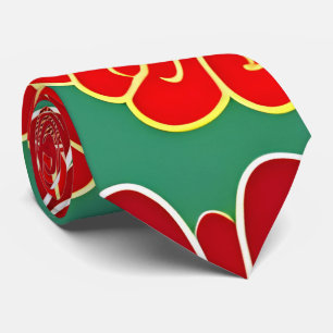 Gravata Flores Vermelhos Vermelhos Vermelhos Padrões Flora