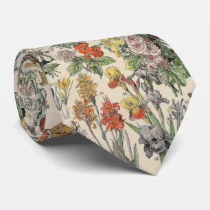 Gravata Flores Vintage