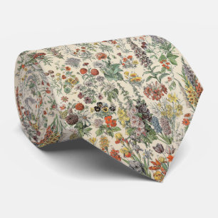 Gravata Flores Vintage