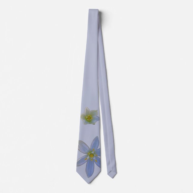 Gravata florescer em branco (Frente)