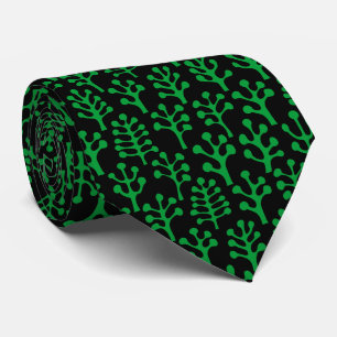 Gravata Floresta 230823 - Verde-Grama em Preto
