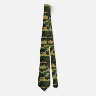 Gravata Floresta Escura BDU Camo Tie