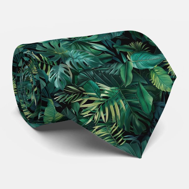 Gravata Floresta Tropical Folga Tie (Rolled)