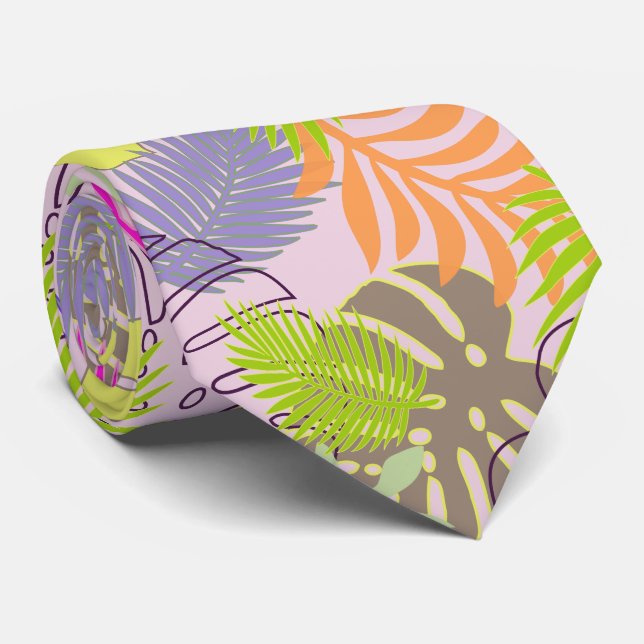 Gravata Floresta tropical PixDezines/antecedentes DIY (Rolled)