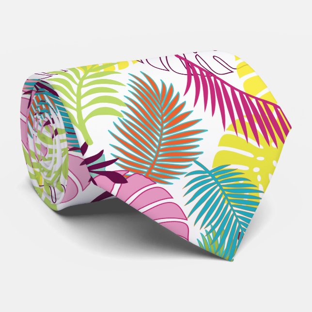 Gravata Floresta tropical PixDezines/fundo DIY (Rolled)