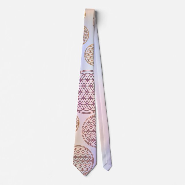 Gravata Flower of Life / Blume des Lebens - pattern violet (Frente)