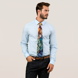 Gravata Fluid Mosaic Necktie