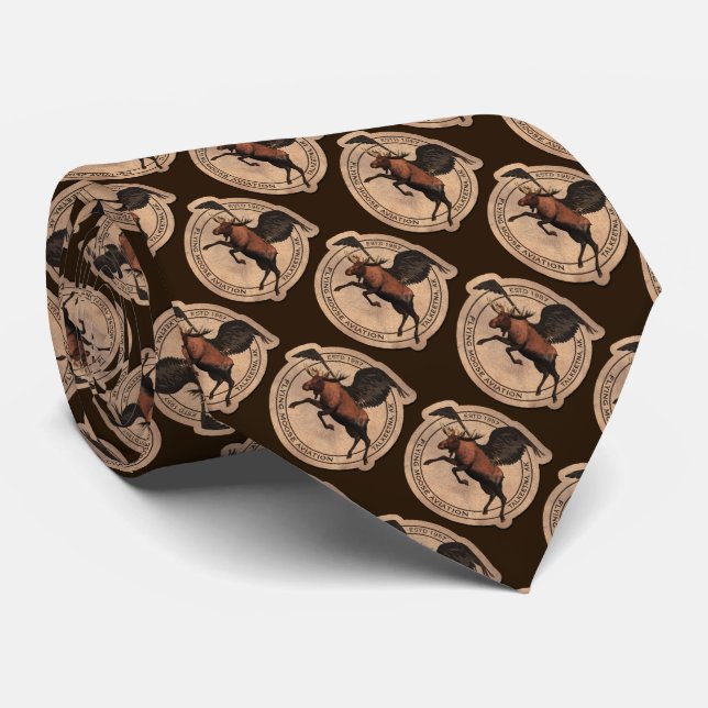 Gravata Flying Moose Aviation Patch (Rolled)