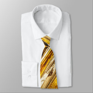 Gravata Folha Challn Shimmering Gold Foil