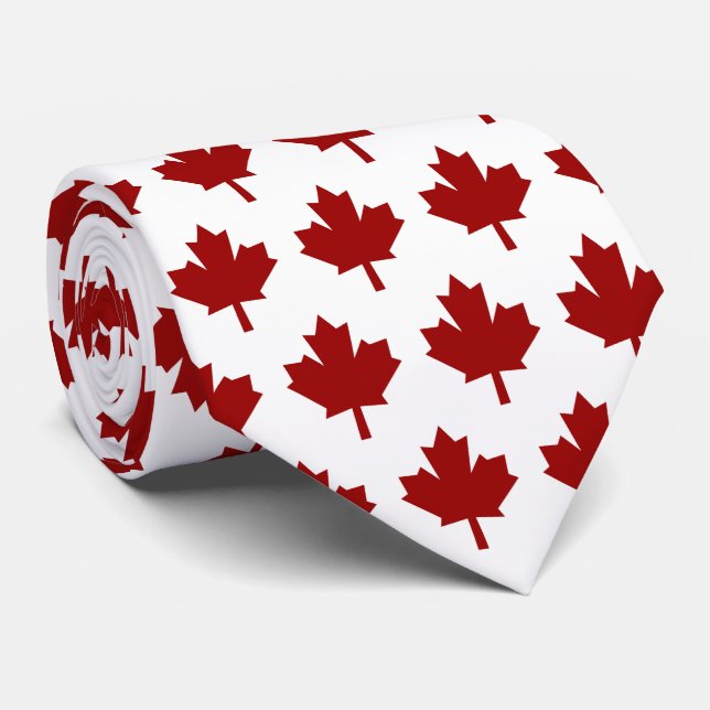 Gravata Folha de bordo do vermelho de Canadá (Rolled)