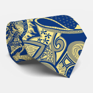 Gravata Folha Floral de Onda Impressa com Dois Lados