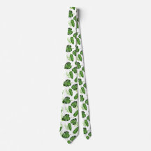 Folha Tropical de Monstera Verde Botânica