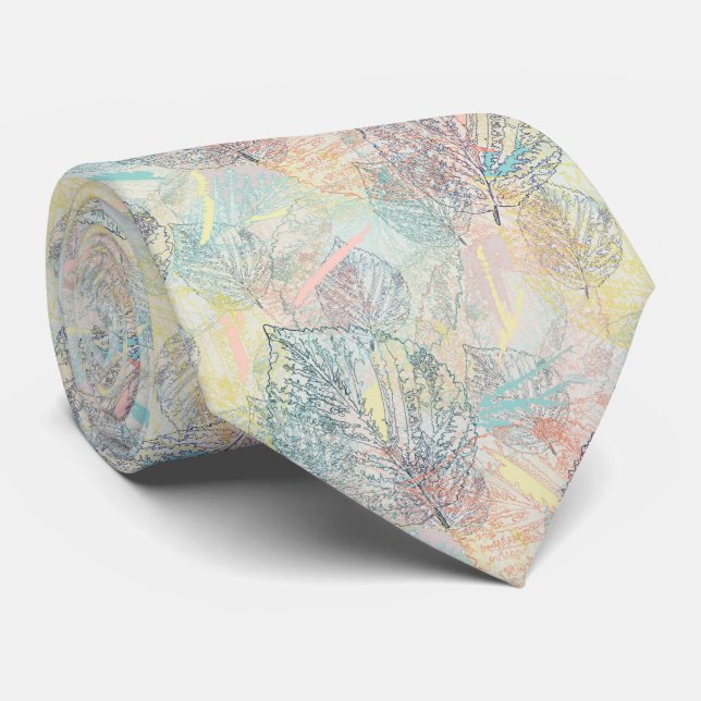 Gravata Folhas. (Rolled)