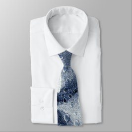 Gravata Folhas com Gotas de Chuva