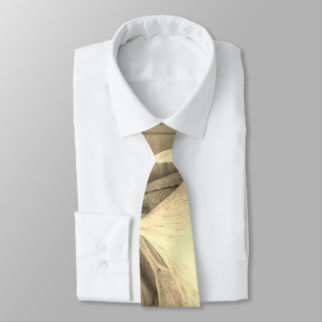 Gravata Folhas de abstrato (Amarrado)