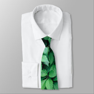 Gravata Folhas de Grama Verde