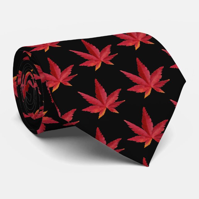 Gravata Folhas de outono (Rolled)