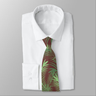 Gravata Folhas de Palmeira Tropical Pai