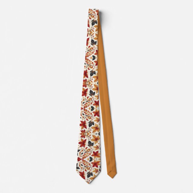 Gravata Folhas do outono (Frente)