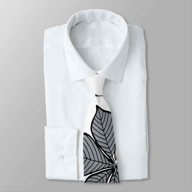 Gravata Folhas estilizadas 2 (Amarrado)