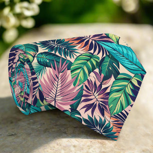 Gravata Foliage Design das florestas tropicais