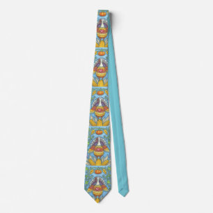 GRAVATA FOLK ART TURKEY, COLORIDO OBRIGADO AO HOLIDAY TIE