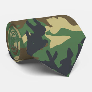 Gravata Forças Armadas do Exército Camo Camouflage Impress