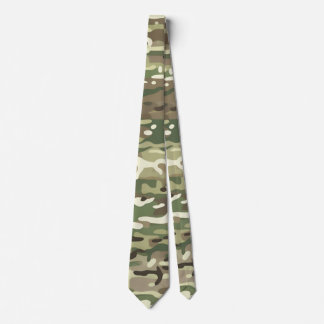 Gravata Forest Green Woodland Camouflage Pattern