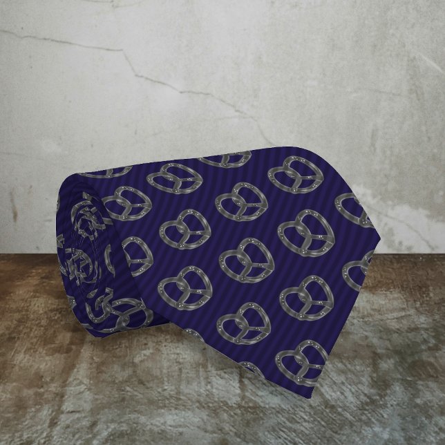 Gravata Formal de Pequena Cinza em Stripe Escura (Criador carregado)