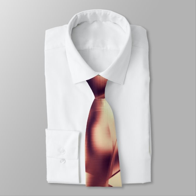 Gravata Formas curvas de vermelho acastanhado ou burgundy, (Amarrado)