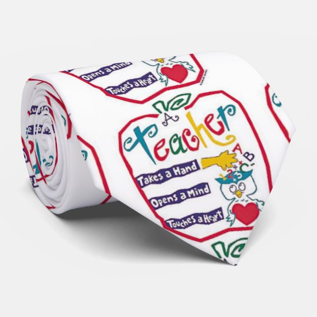 GRAVATA "FORMAS DE DIZER PROFESSOR DE EXCELENTES" ***TIE D (Rolled)