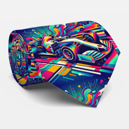 Gravata Fórmula 1 Colorida Carro 3
