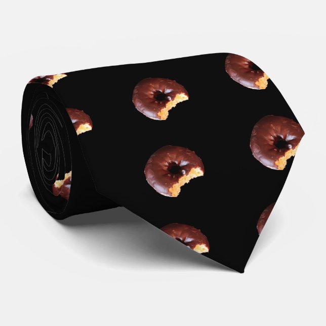 Gravata Fosco de Chocolate Torna Rosquinha Amarela (Rolled)