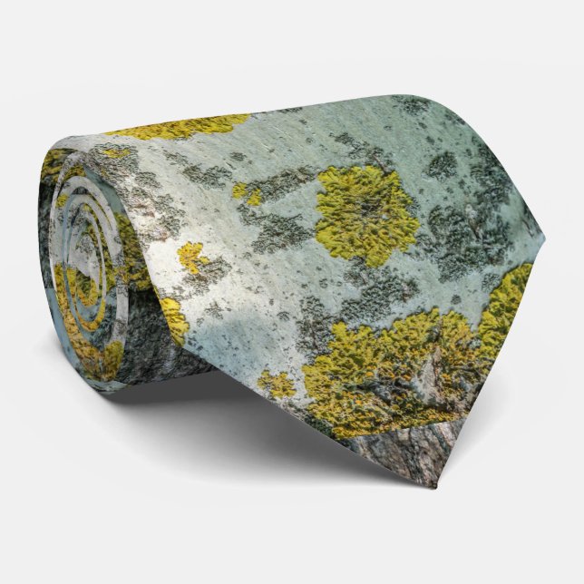 Gravata Foto do Latido de Árvore Real Aspen - Amuleto Natu (Rolled)