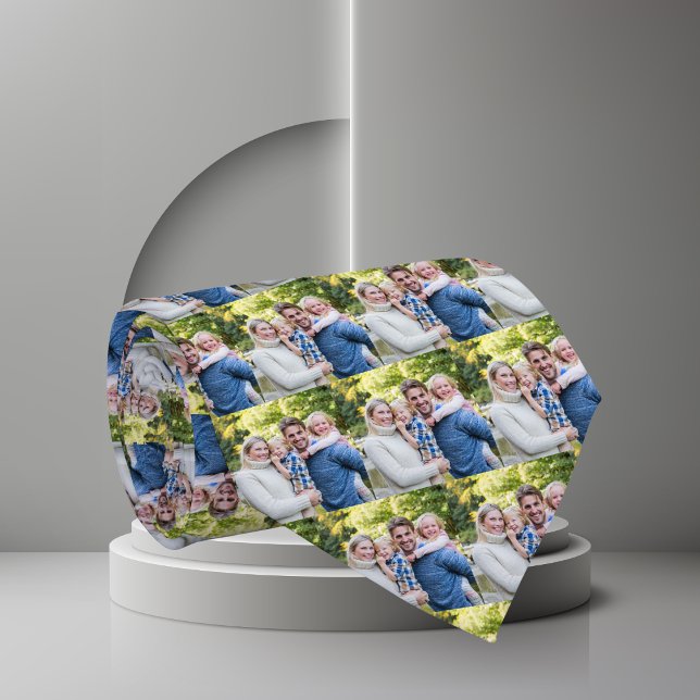 Gravata Foto personalizada da família natalícia (Criador carregado)