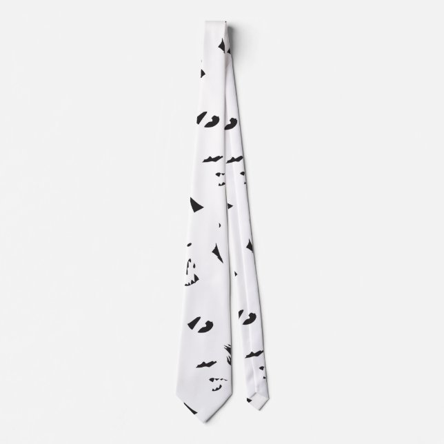 Gravata Foto preta e branca de um bando de aves (Frente)