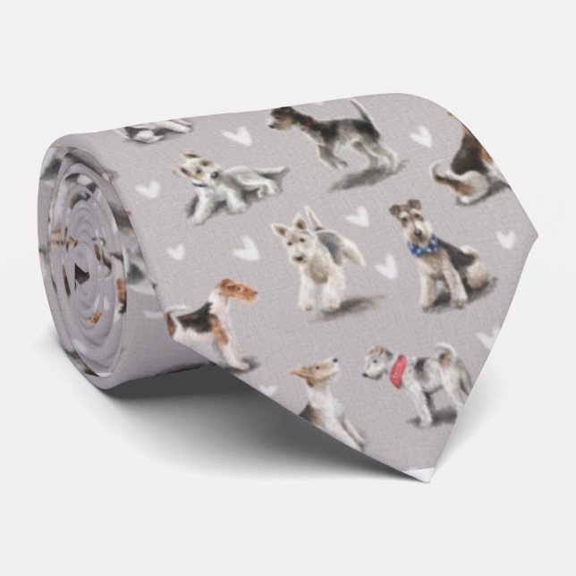 Gravata Fox Terrier Tie (Rolled)