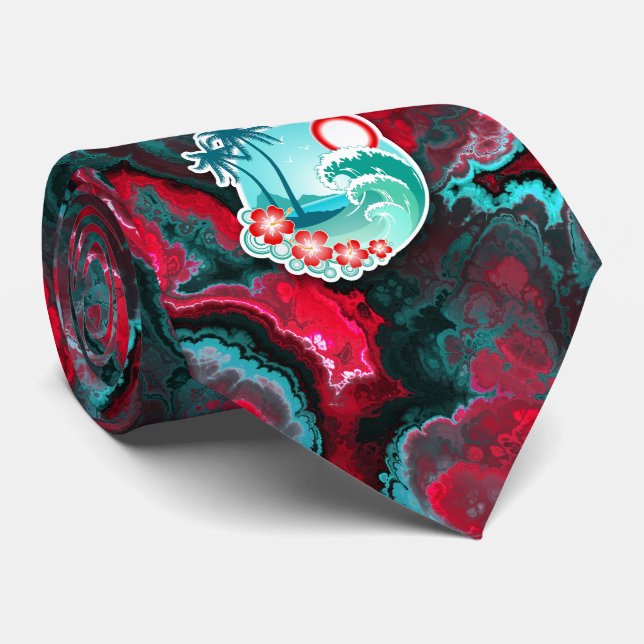 Gravata Fractal Art 3-16A Tie (Rolled)