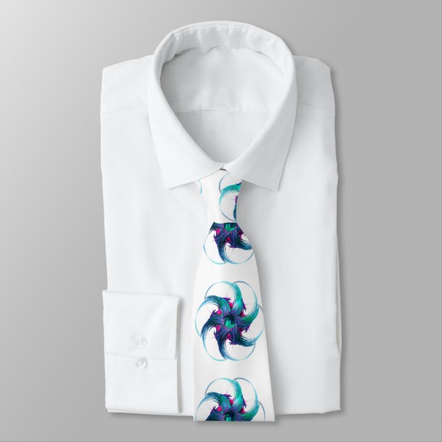 Gravata Fractal Fantasy Swirls Neck Tie (Amarrado)