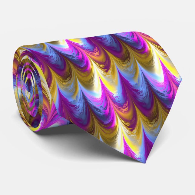 Gravata Fractal Marble 8-2 Tie (Rolled)