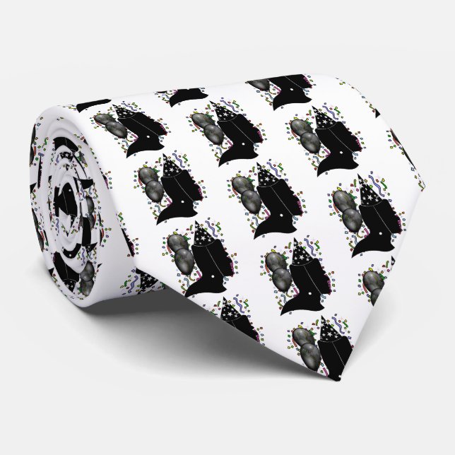 Gravata Frankenstein Sexta-Feira Aniversário (Rolled)