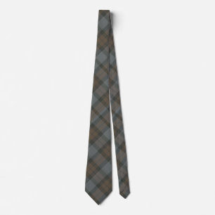 Gravata Fraser aquarela Clan Tartan Cinza Azul